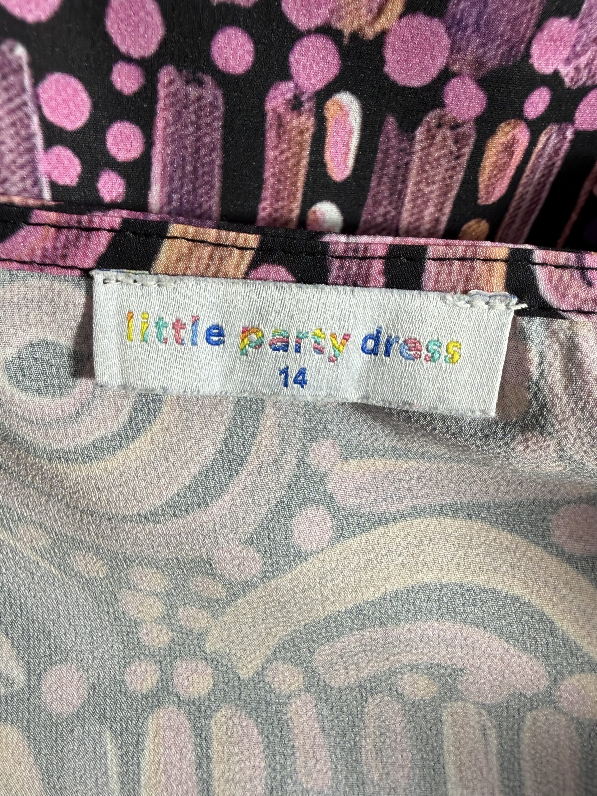 Printed Statement Poly Dress | L | SA38 - Image 4