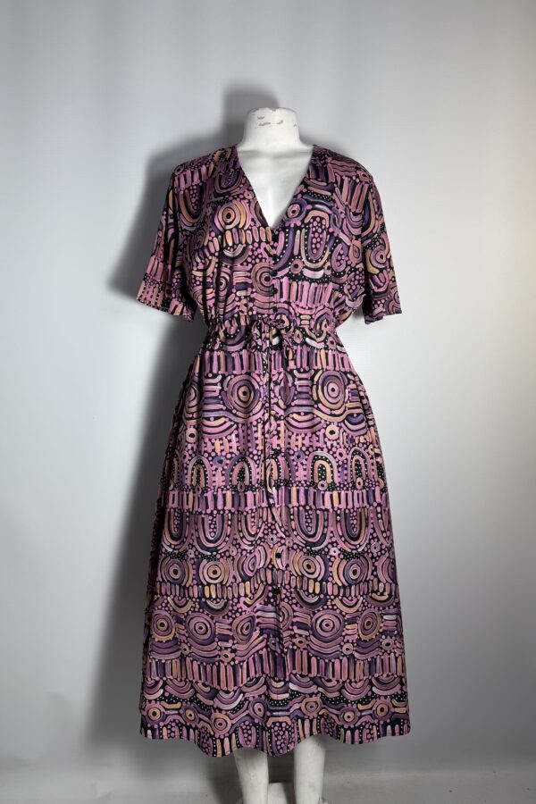 Printed Statement Poly Dress | L | SA38