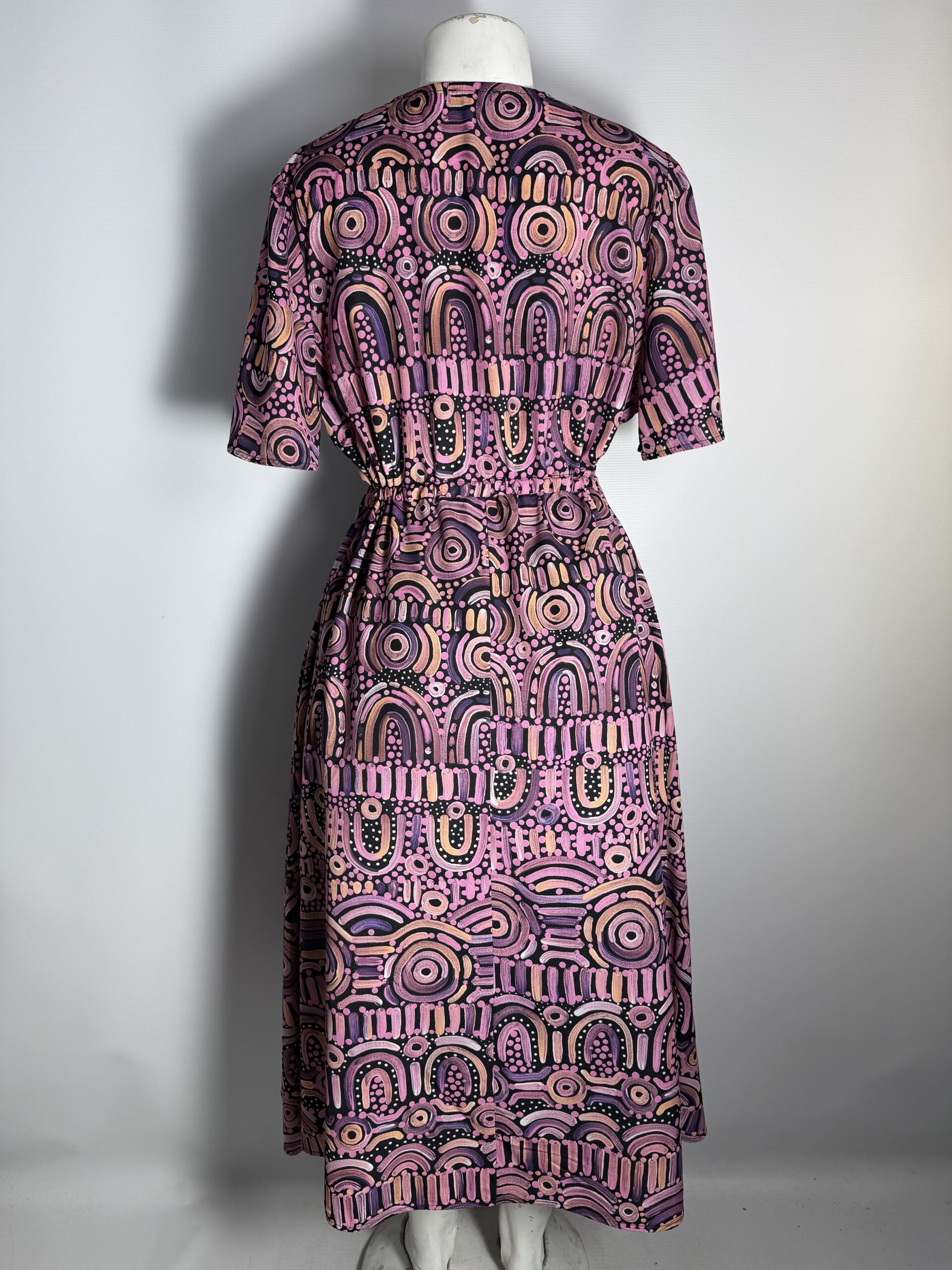 Printed Statement Poly Dress | L | SA38 - Image 5